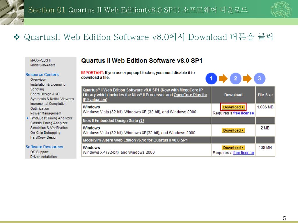 modelsim altera web edition